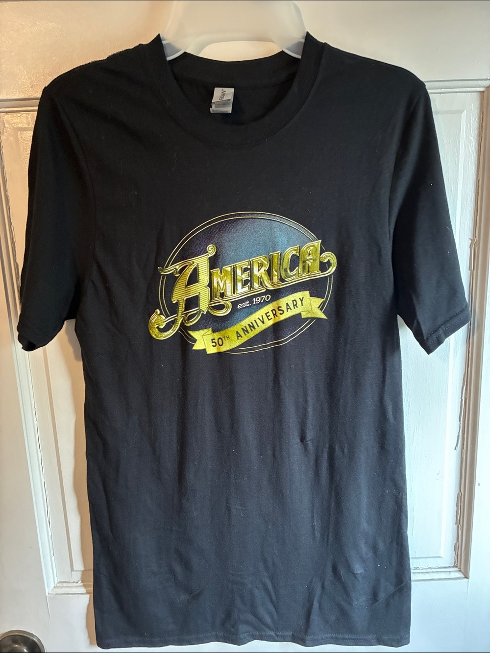 Black 'America' 50th Anniversary Graphic Short-Sleeve Tee